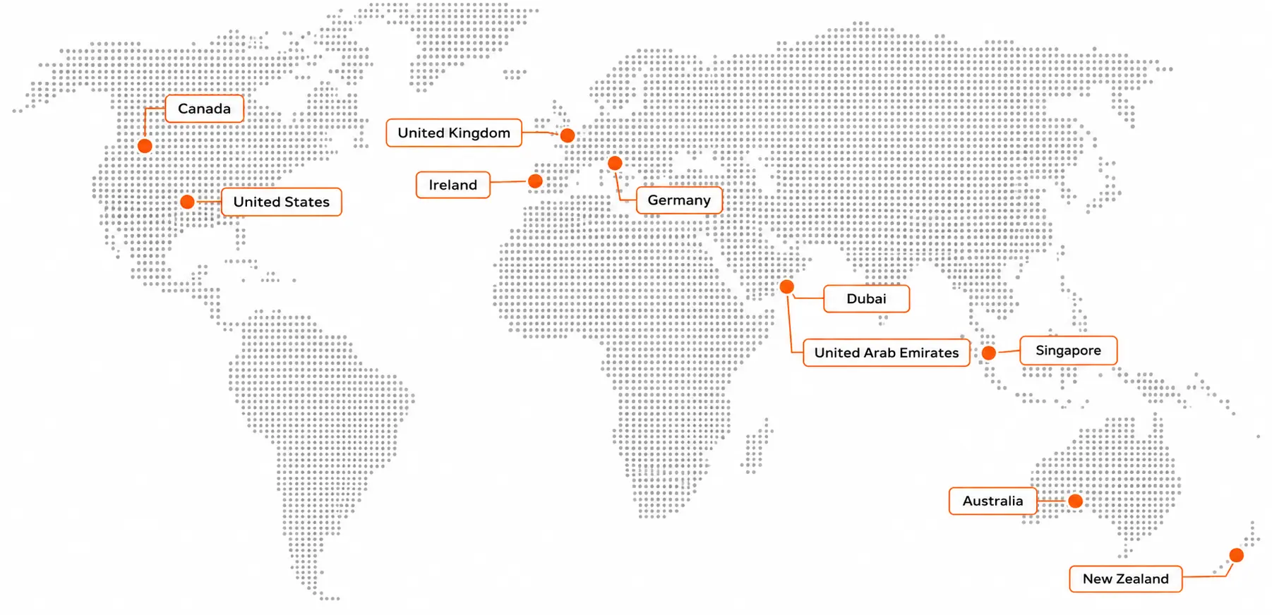 Global Practice Locations Map